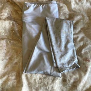 Alo leggings- silver sparkle